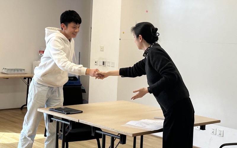 Simulierte Jobinterviews in Klasse 9