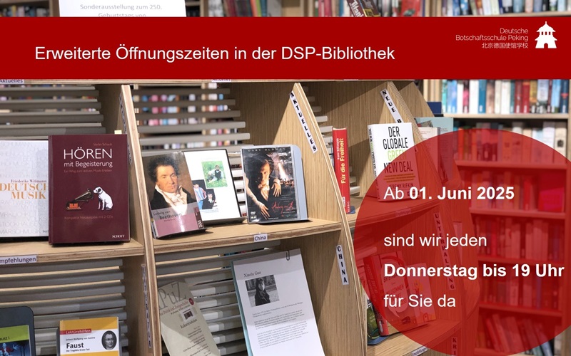 Erweiterte ffnungszeiten in der Bibliothek